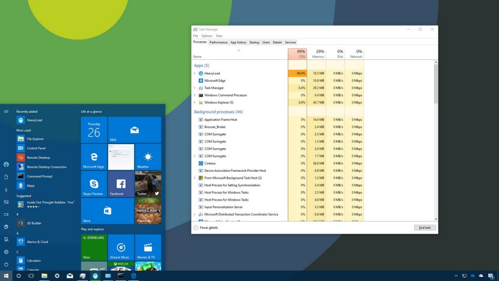 upravitelj opravil namizje Windows 10